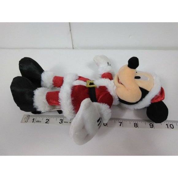 Disney Christmas Mickey Minnie Mouse Mr/Mrs Santa Claus Stuffed Plushie Toy SET - Picture 10 of 12